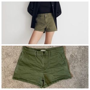 Madewell The Perfect Vintage Fatigue Short - Palm Tree